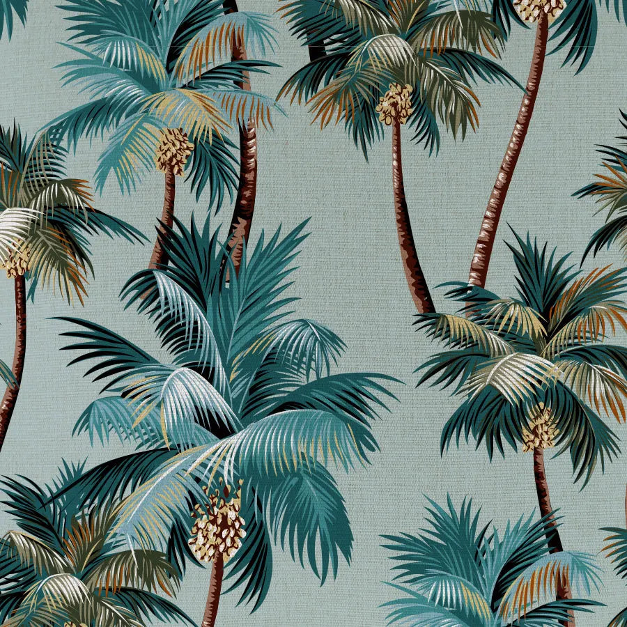 Cushion Cover-With Piping-Palm Trees Seafoam-60cm x 60cm - Image 3