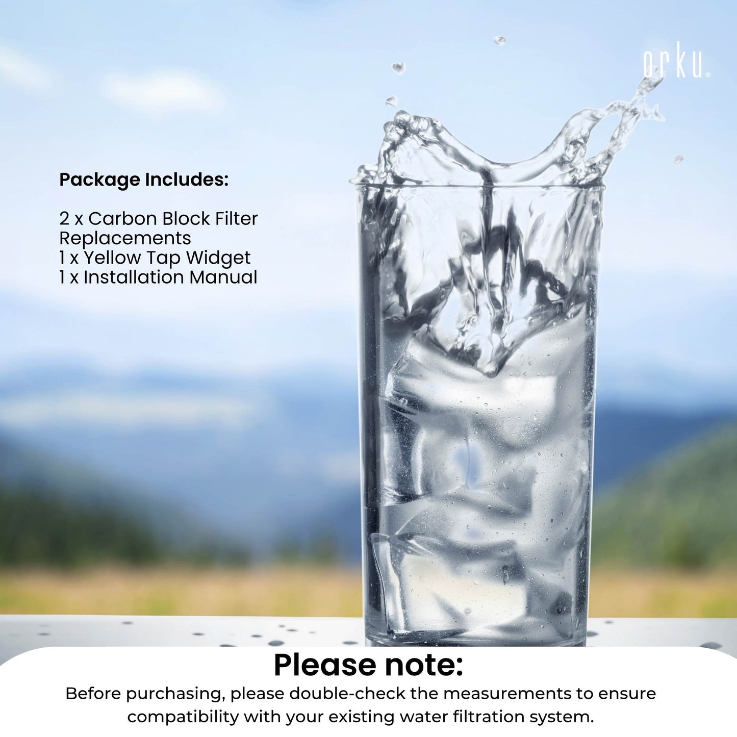 Orku Carbon Block Filter Cartridge - Replacement for Berkey BB9-2 Gravity Filter - Image 9