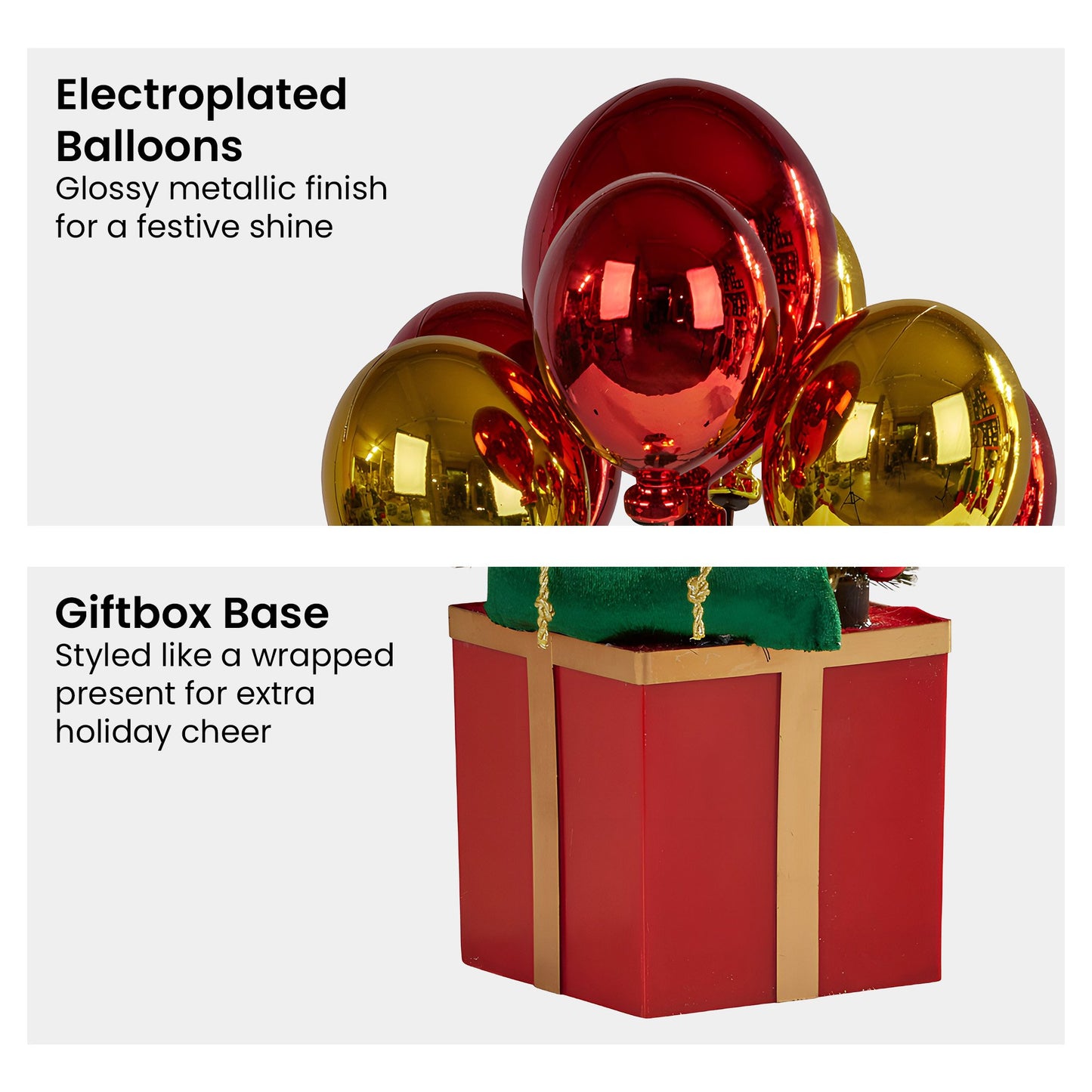 Christabelle 60cm LED Christmas Santa Claus with Balloons & Lights Ornament Decoration - Image 4