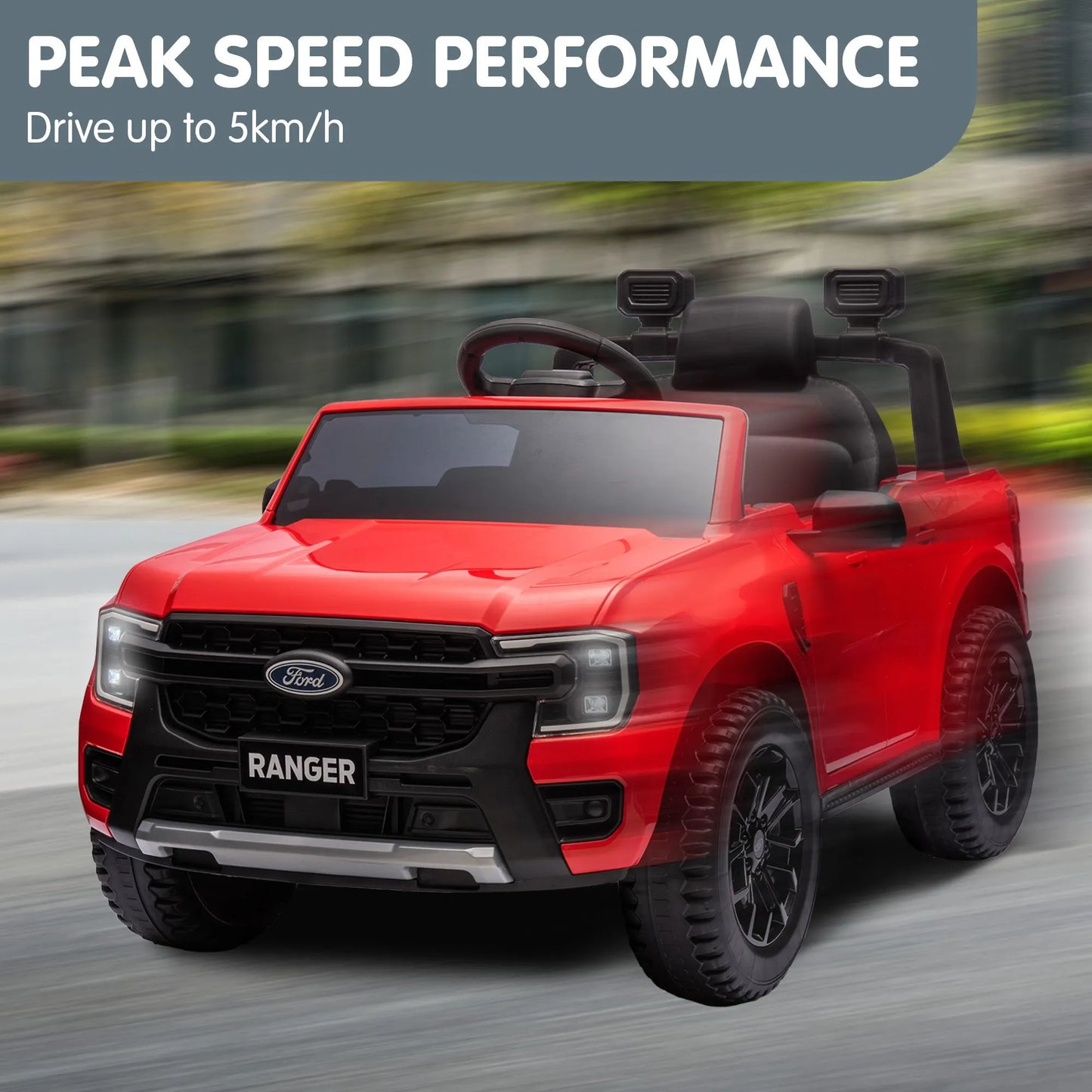 Kahuna Ford Ranger Electric Kids Ride On Car in Red - Image 9