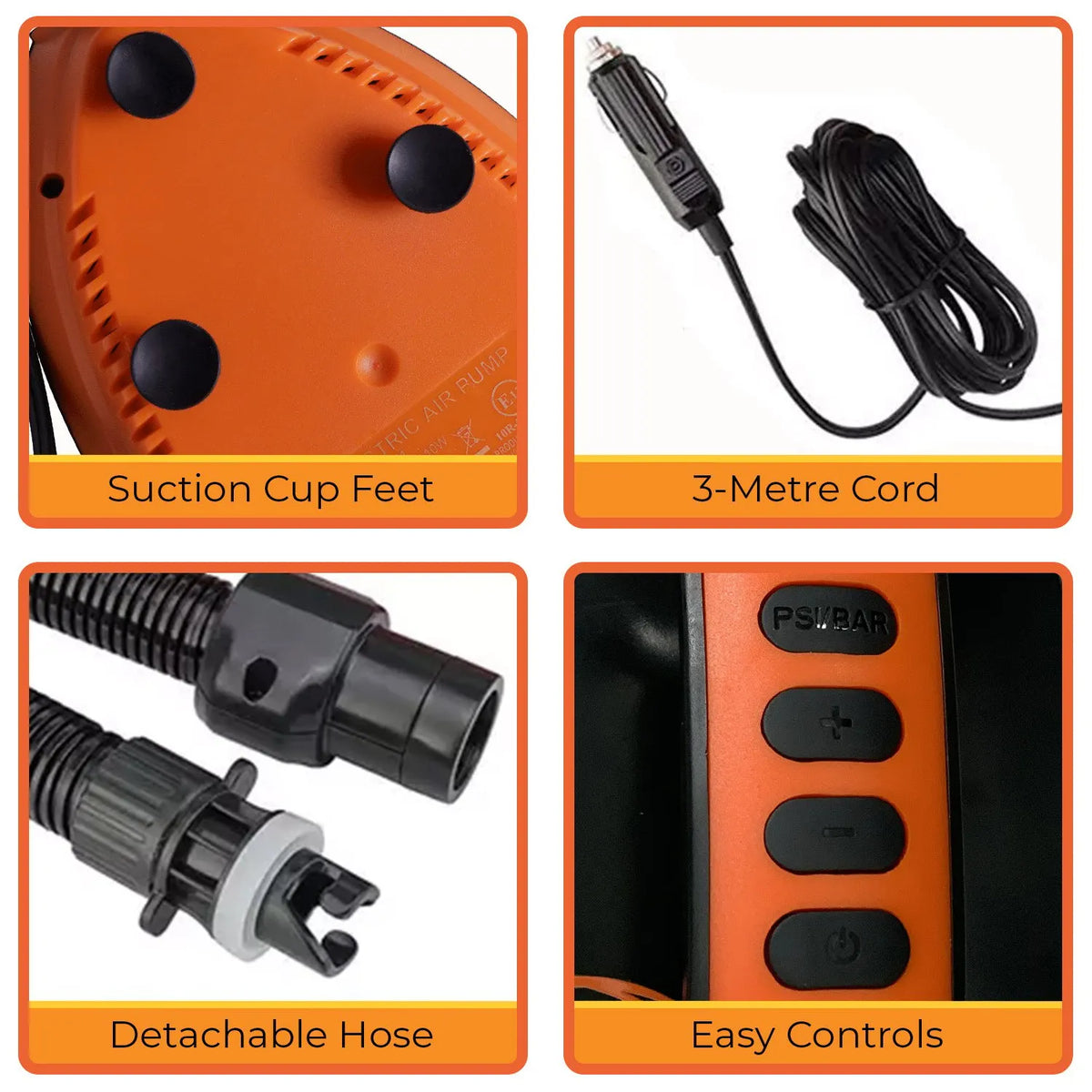 Kahuna Portable Electric Air Pump 12V for Inflatable Paddle Boards - Image 9