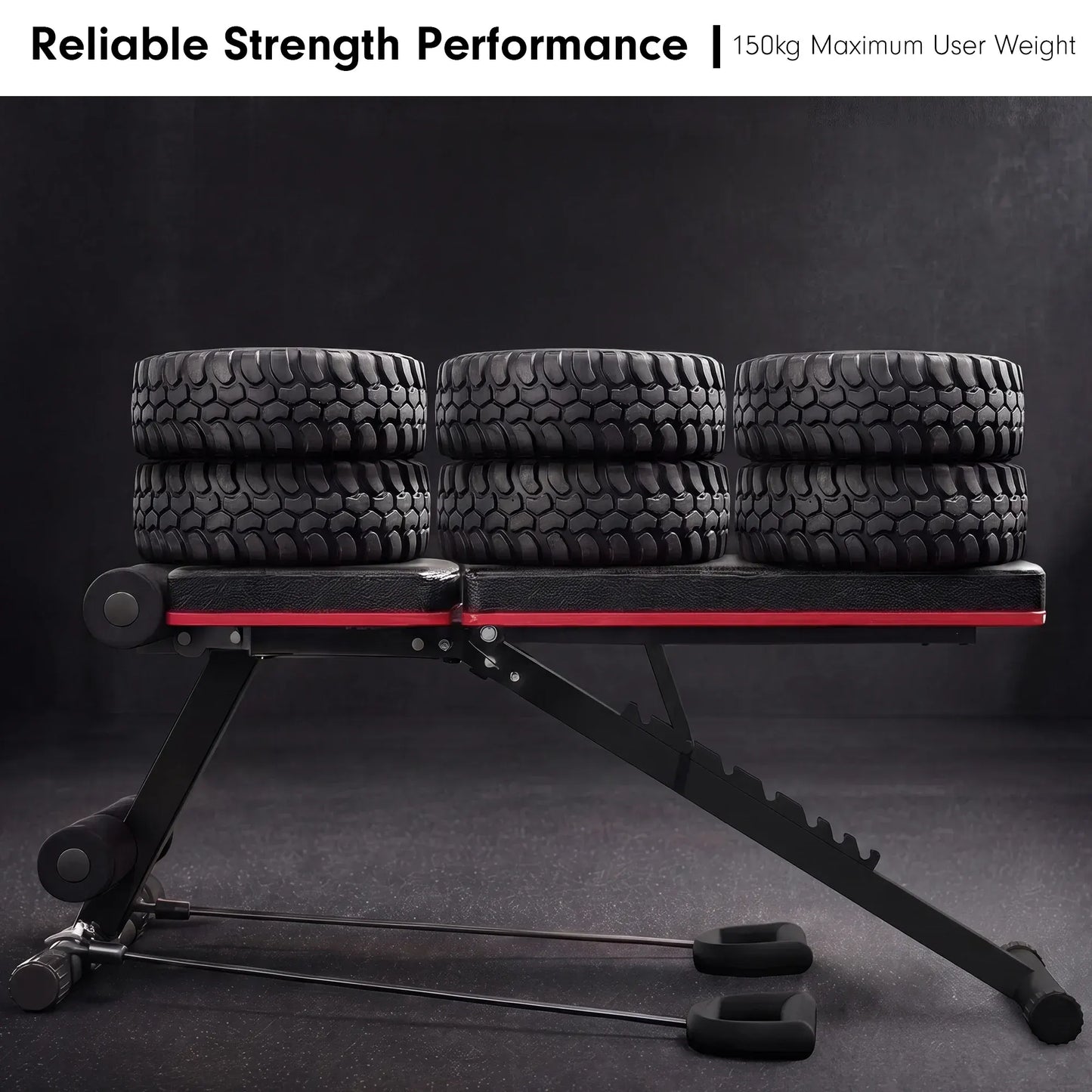 Powertrain Adjustable Weight Bench with Incline Decline And 7 Backrest Positions - Image 9