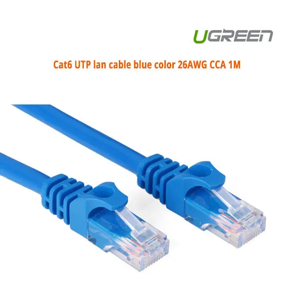 UGREEN Cat6 UTP blue color 26AWG CCA LAN Cable 15M (11207) - Image 5