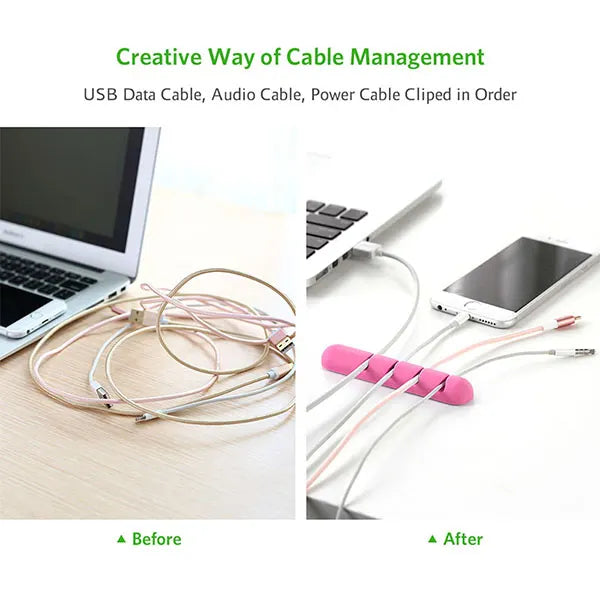 UGREEN Cable Organizer (2pcs/pack) - Pink (30483) - Image 4