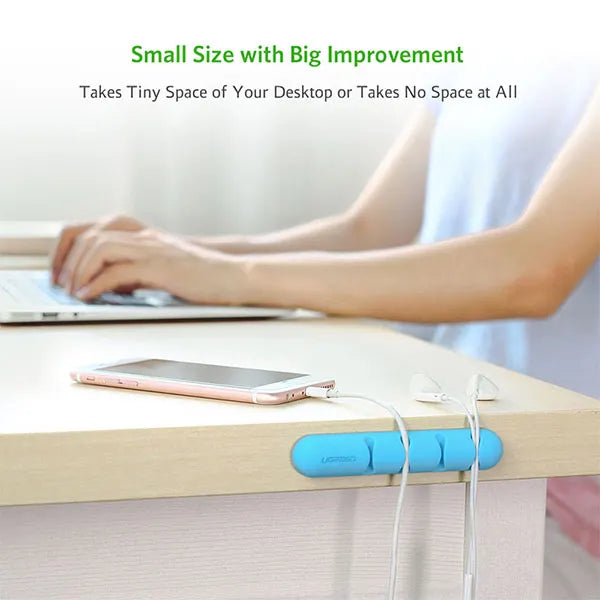 UGREEN Cable Organizer (2pcs/pack) - Blue (30484) - Image 3