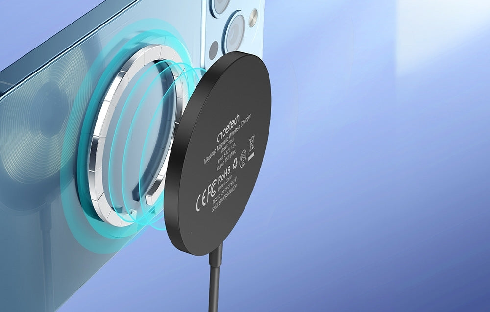 CHOETECH T518-BK15W Removable Fast Wireless Magenetic Charger for iPhone12/13/14/15 & More with 1M Cable - Image 4