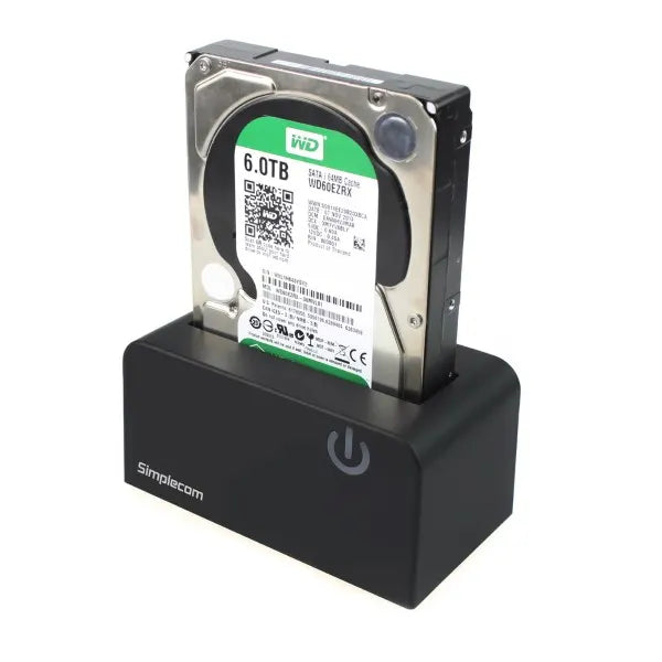 Simplecom SD326 USB 3.0 to SATA Hard Drive Docking Station for 3.5" and 2.5" HDD SSD - Image 3