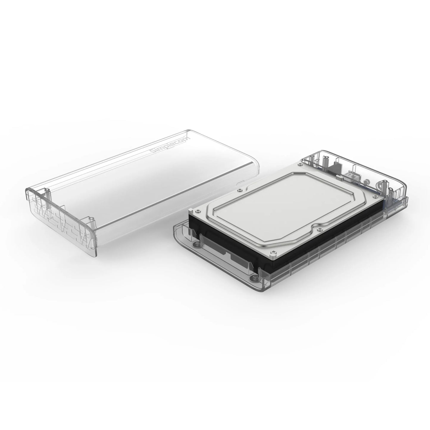 Simplecom SE301 3.5" SATA to USB 3.0 Hard Drive Docking Enclosure Clear - Image 2