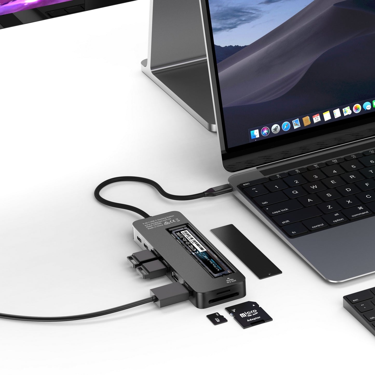 Simplecom CHT595 9-in-1 USB-C Multiport Docking Station with NVMe M.2 Enclosure - Image 5