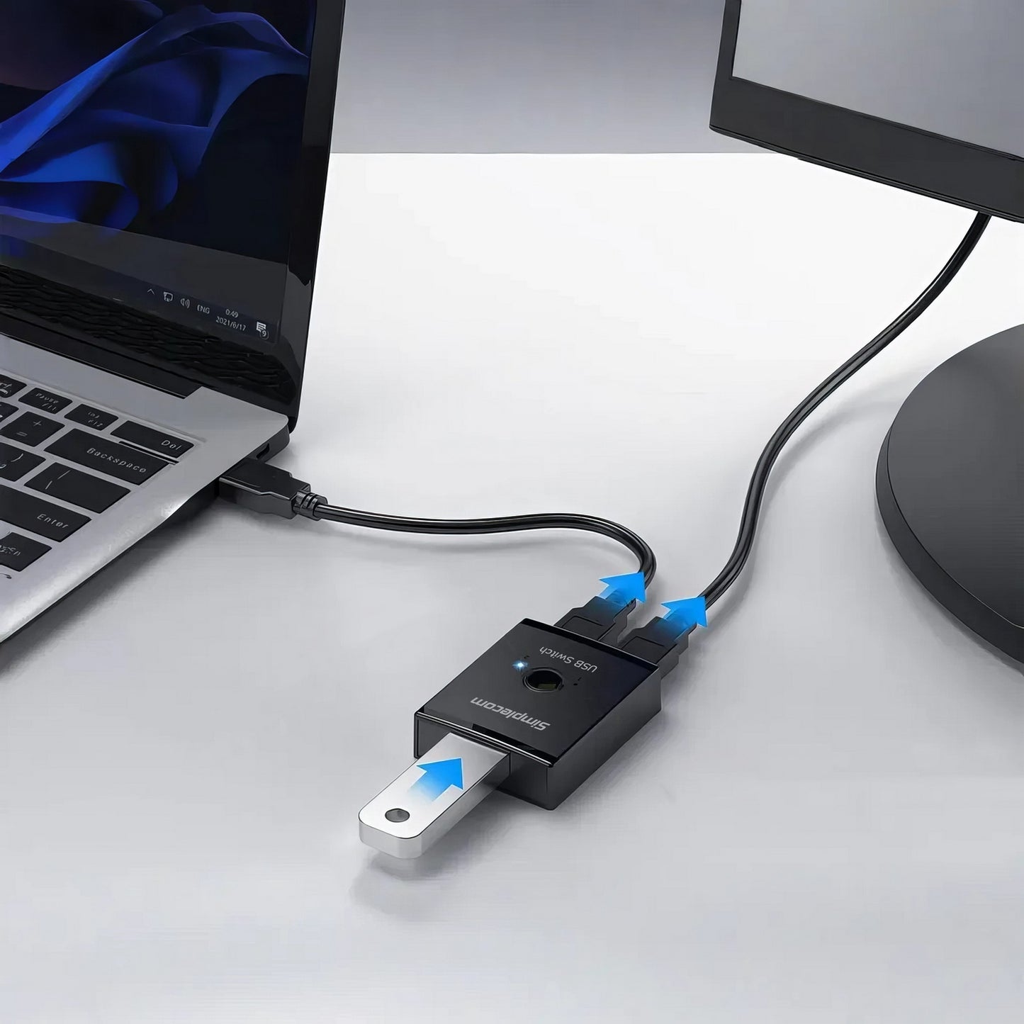 Simplecom KM125 Bi-Directional 2-Way USB 3.0 Switch 1 In 2 Out (2 In 1 Out) 5Gbps - Image 5