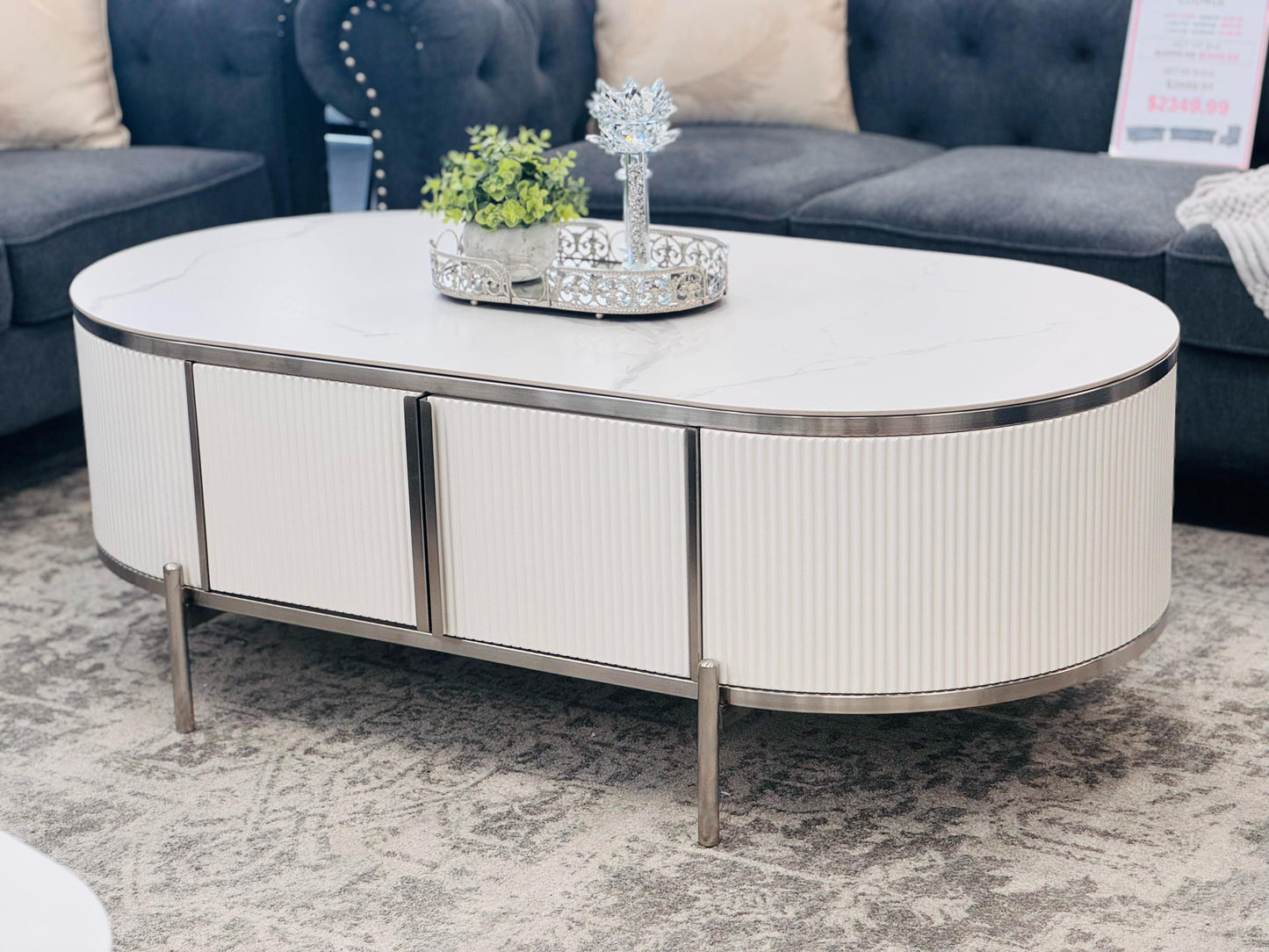Kingsley Coffee Table - White - Image 2