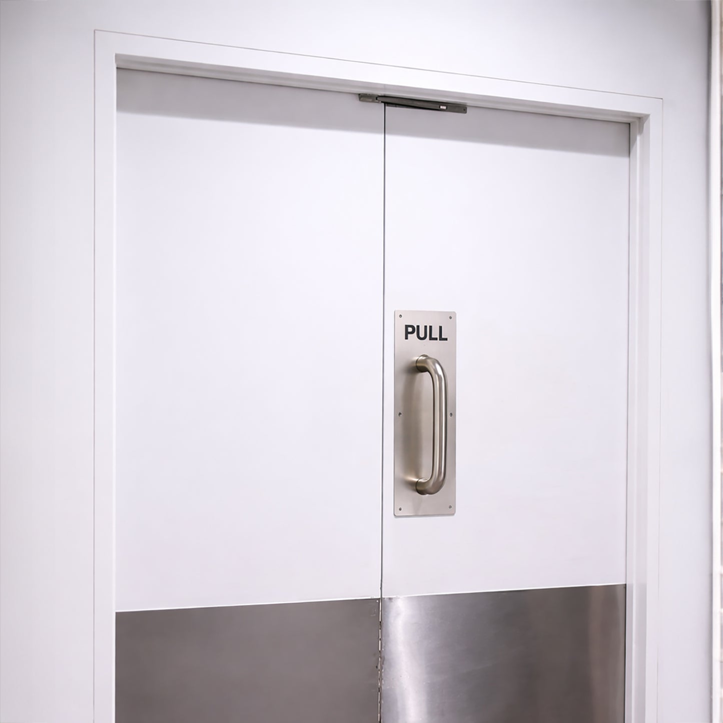 304 Stainless Steel Commercial Door Pull Push Handle Plate Set for Bathrooms, Stairwell Fire Doors etc - Image 6