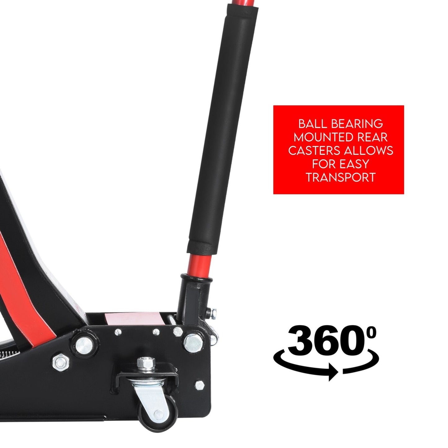 3 Ton Hydraulic Floor Jack 3T Trolley Low Profile Car Track Quick Lifting 75-500mm - Image 7