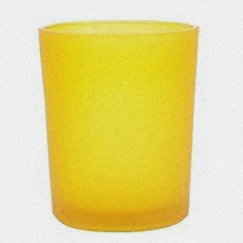 20 Pack Yellow Frosted Glass Votive Candle Holders Table Centreoieces Xmas Wedding Anniversary Event Recption Party Function or Home Decor - Image 5