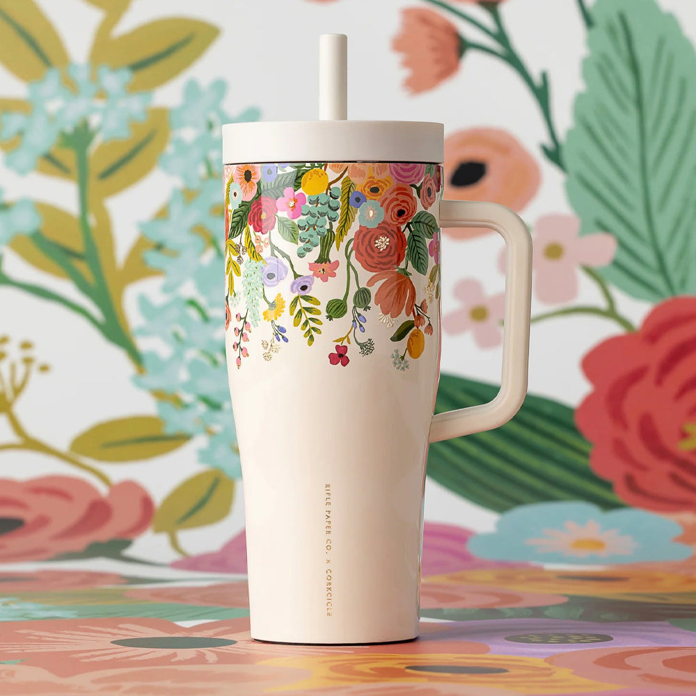 Corkcicle Cruiser - 1.2ltr Rifle Paper - Garden Party Cream - Image 3