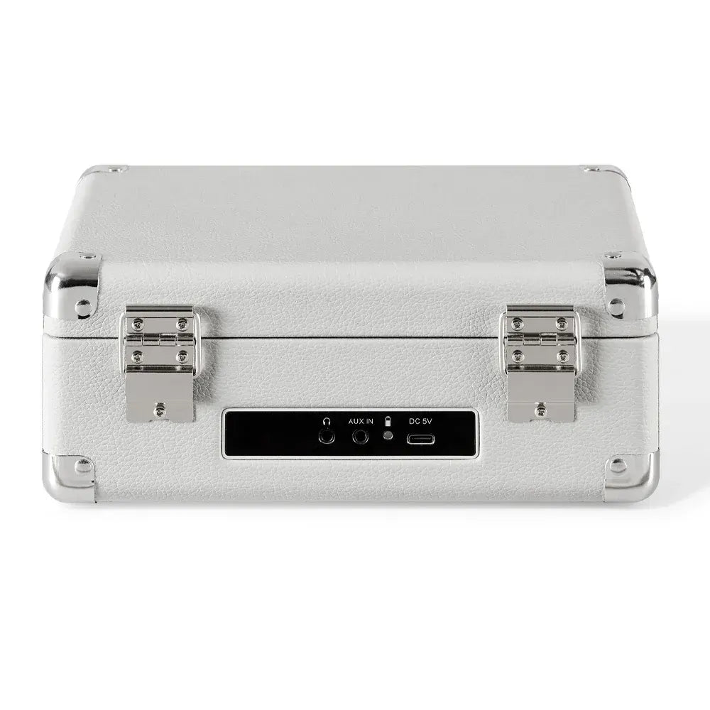Crosley Cruiser Portable Retro CD Player with Stereo Bluetooth Speakers, FM Radio - White Sands - Image 6