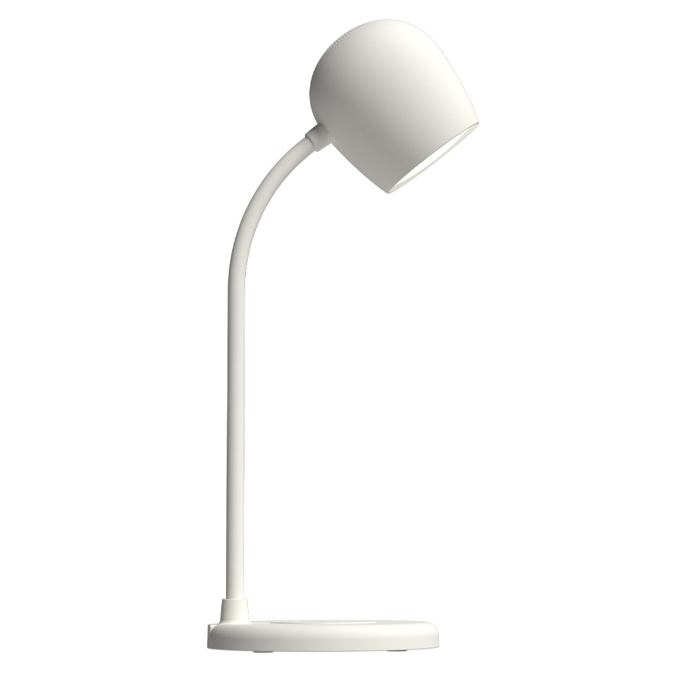 Kreafunk Ellie Lamp W/ Qi Charger And Bluetooth Speaker - White - Image 4