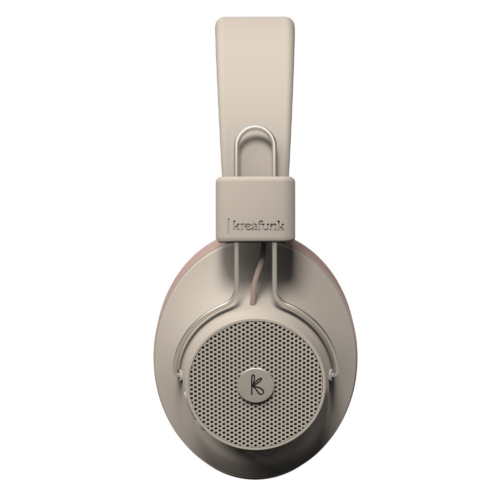Kreafunk Abeat Qi Bluetooth Headphones W/ Anc - Ivory Sand - Image 5