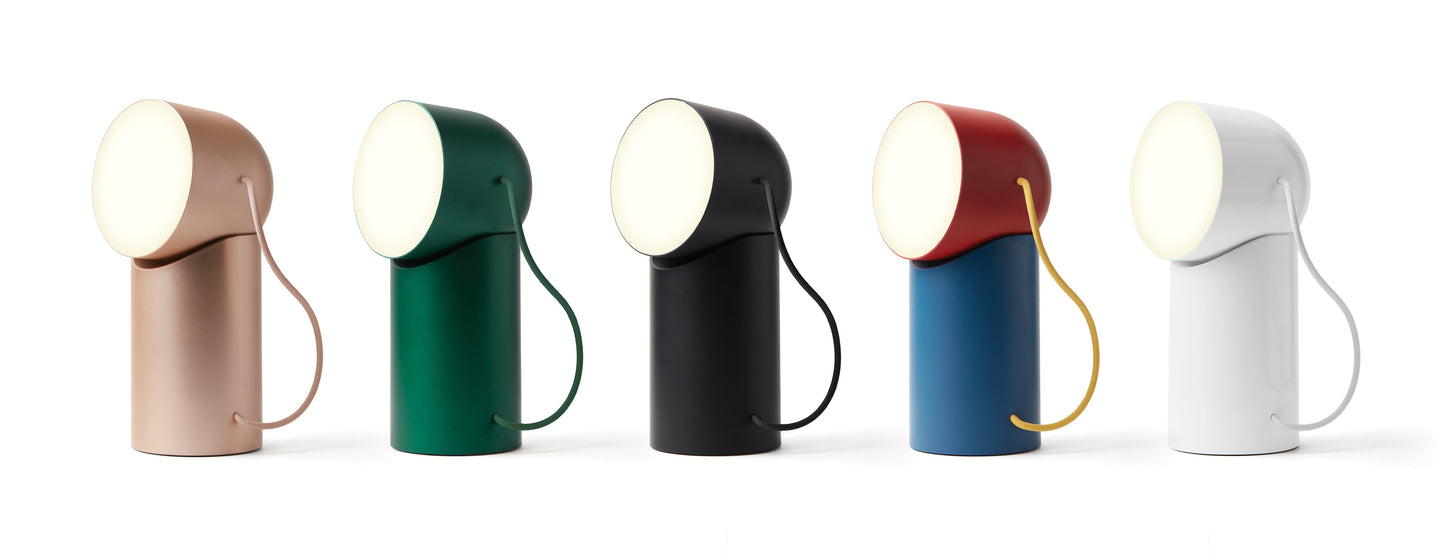 Lexon Orbe Portable Led Lamp With Moving Head - Gold - Image 7