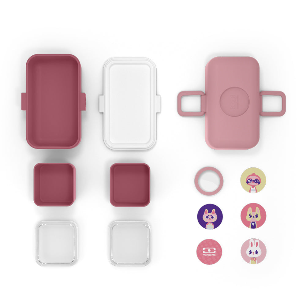 Monbento Mb Tresor Kids Bento Box - Pink Blush - Image 5