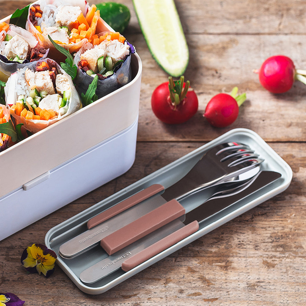 Monbento Mb Slim Box - Trio Knife - Rosa Moka - Image 4