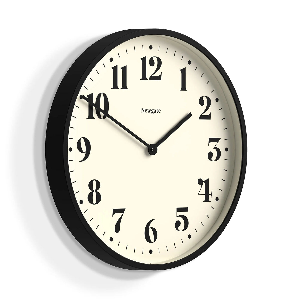 Newgate Number Two Wall Clock Matte Black - Image 2