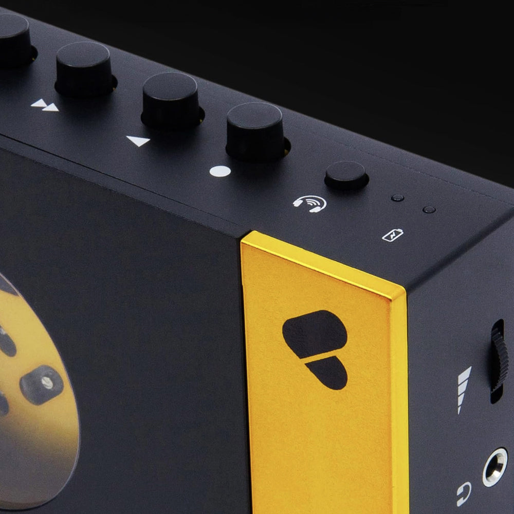 We Are Rewind Portable Cassette Player & Recorder - Amy, Black & Yellow - Image 6
