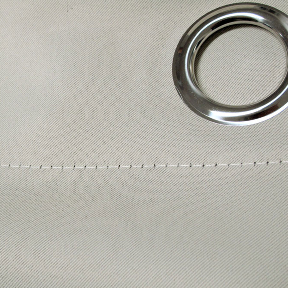 Pair of Blockout Plain Eyelet Curtains Blue - Image 3