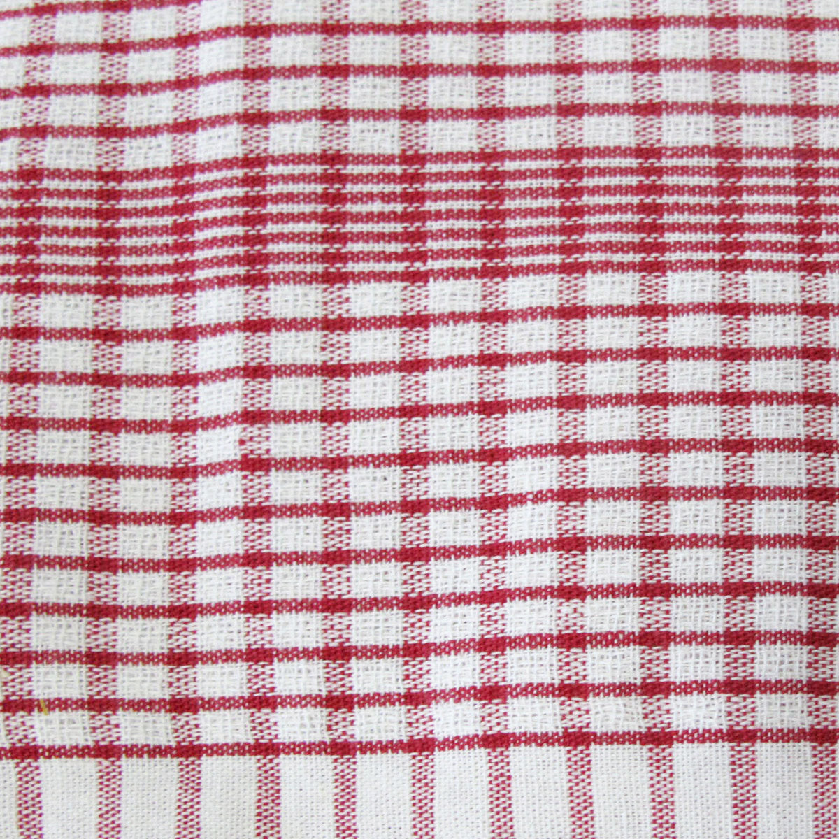 Set of 3 Jumbo Cotton Checkered Tea Towels 60 x 90 cm Red - Image 3