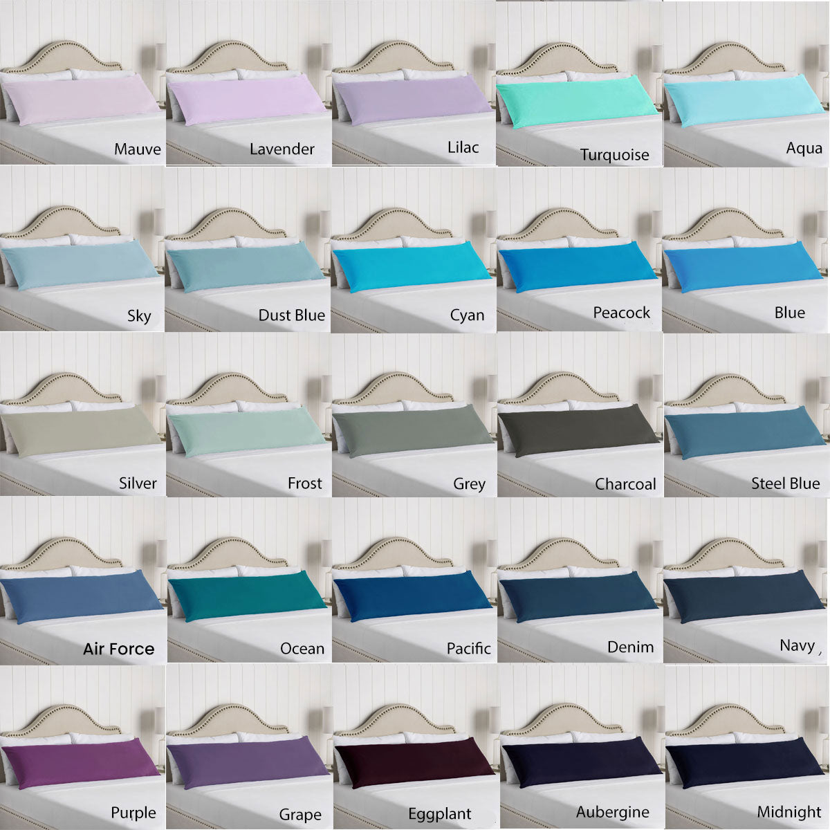 Artex 100% Cotton Body Pillowcase Purple - Image 2