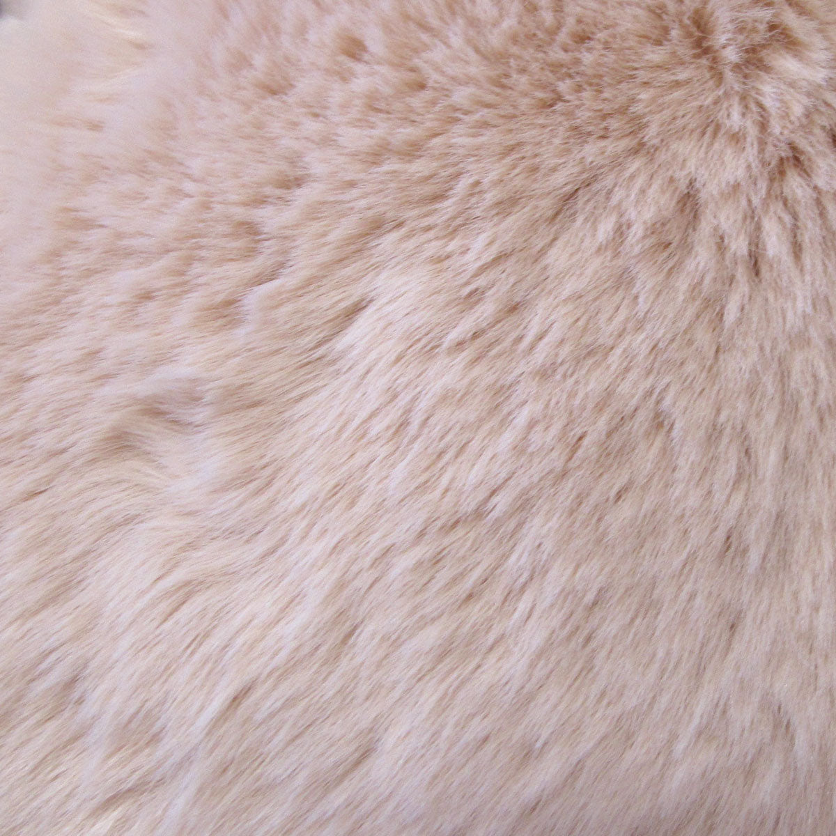 Ariana Long Fleece Faux Fur Throw Rug Cream - Image 3