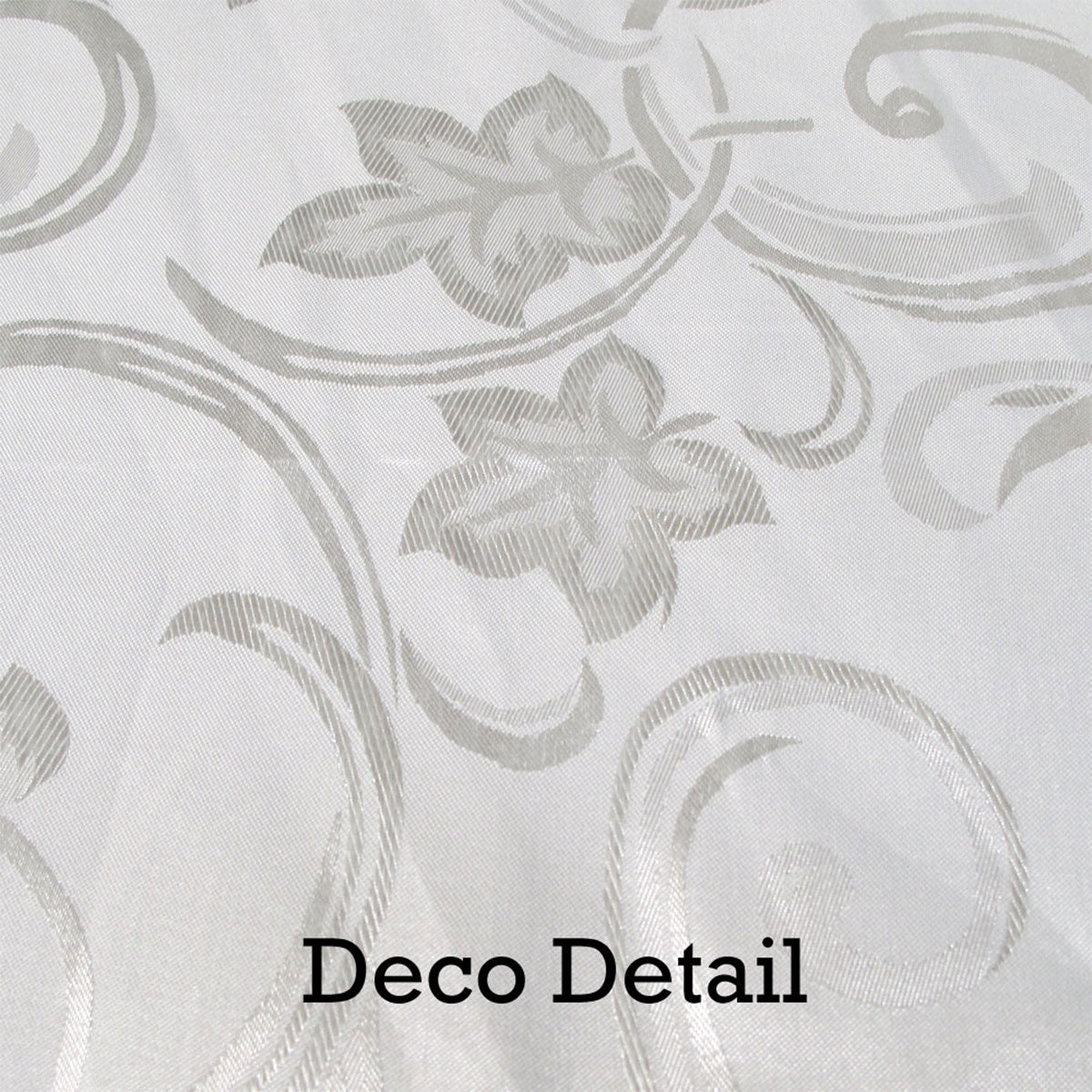 Deco White Luxury Jacquard Tablecloth 150 x 220 cm - Image 3