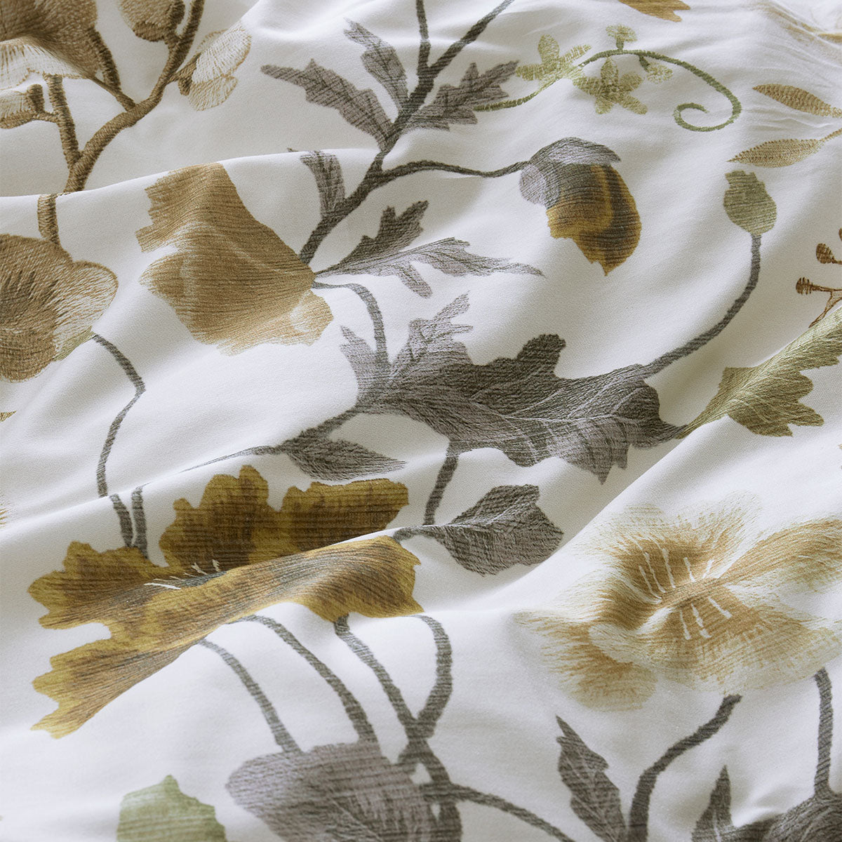 Bedding House Elizabeth White Cotton Sateen Quilt Cover Set King - Image 4