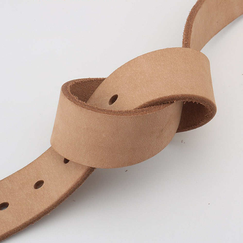 Men's Genuine Leather Belt Full Grain Cowhide Belt with Detachable Buckle (130cm) - Image 7