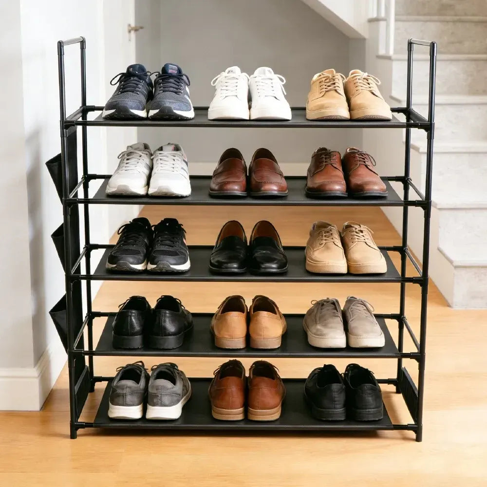 SEDY 5-Tier Shoe Rack Storage Organizer Shelves for 20–25 Pairs Bedroom Garage - Image 6