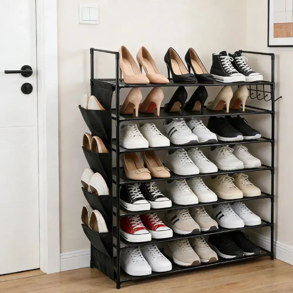 SEDY 7-Tier Shoe Rack Storage Organizer Shelf for 28–30 Pairs Bedroom Garage - Image 5