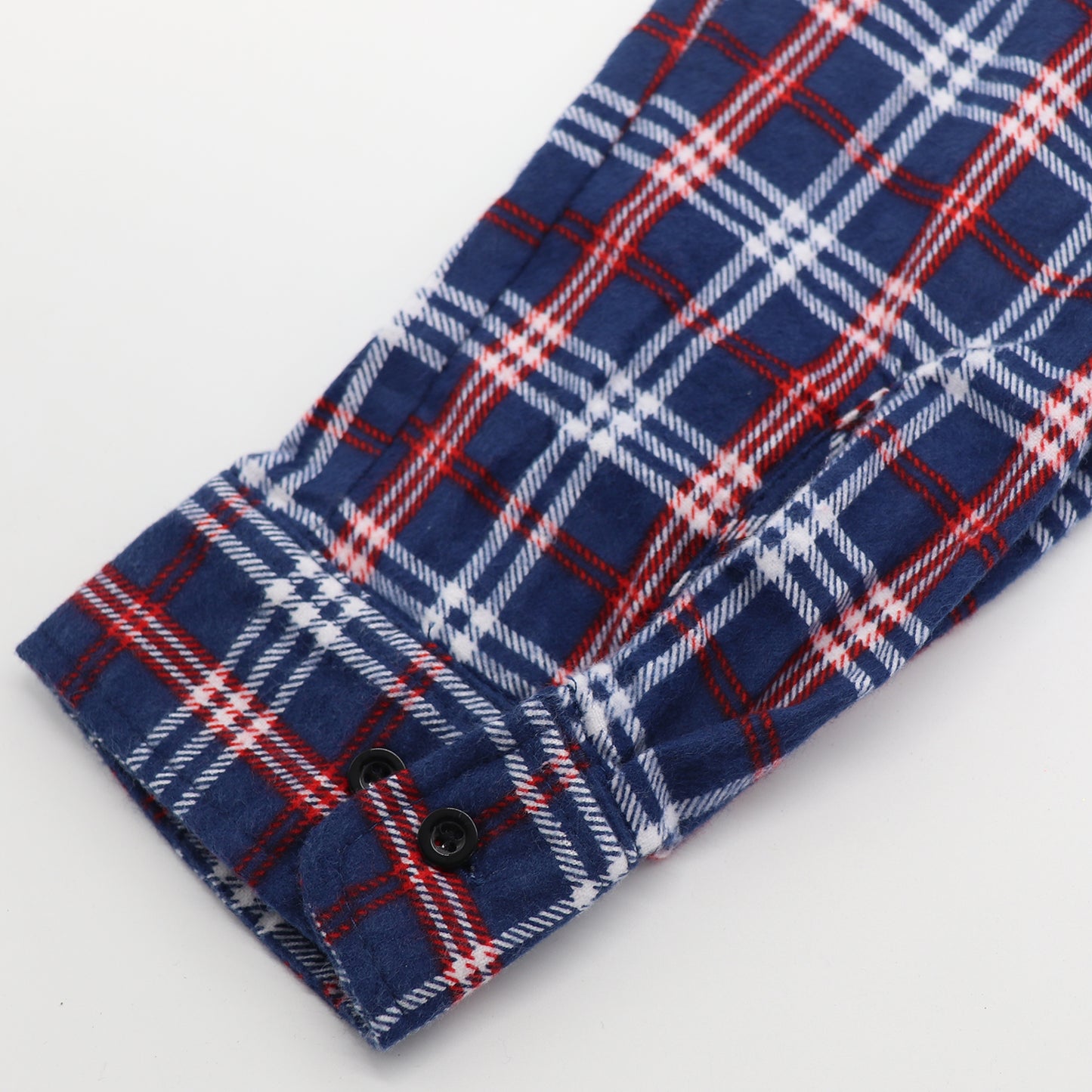 Men's 100% Cotton Flannelette Shirt Long Sleeve Plaid Check Flannel w Pockets, Patriot Blue Plaid, 2XL - Image 6