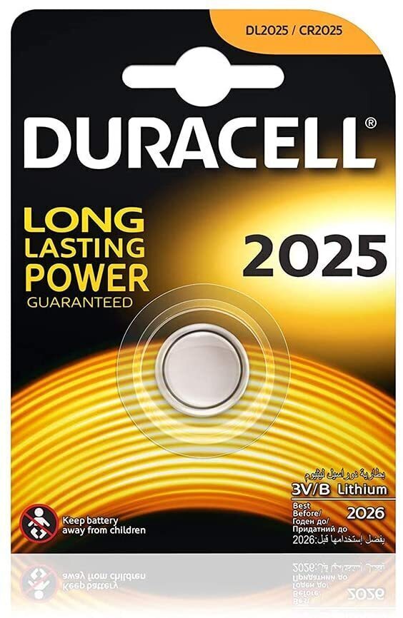 2x Duracell CR2025 Batteries Lithium 3V Battery Security 2025 - Image 6