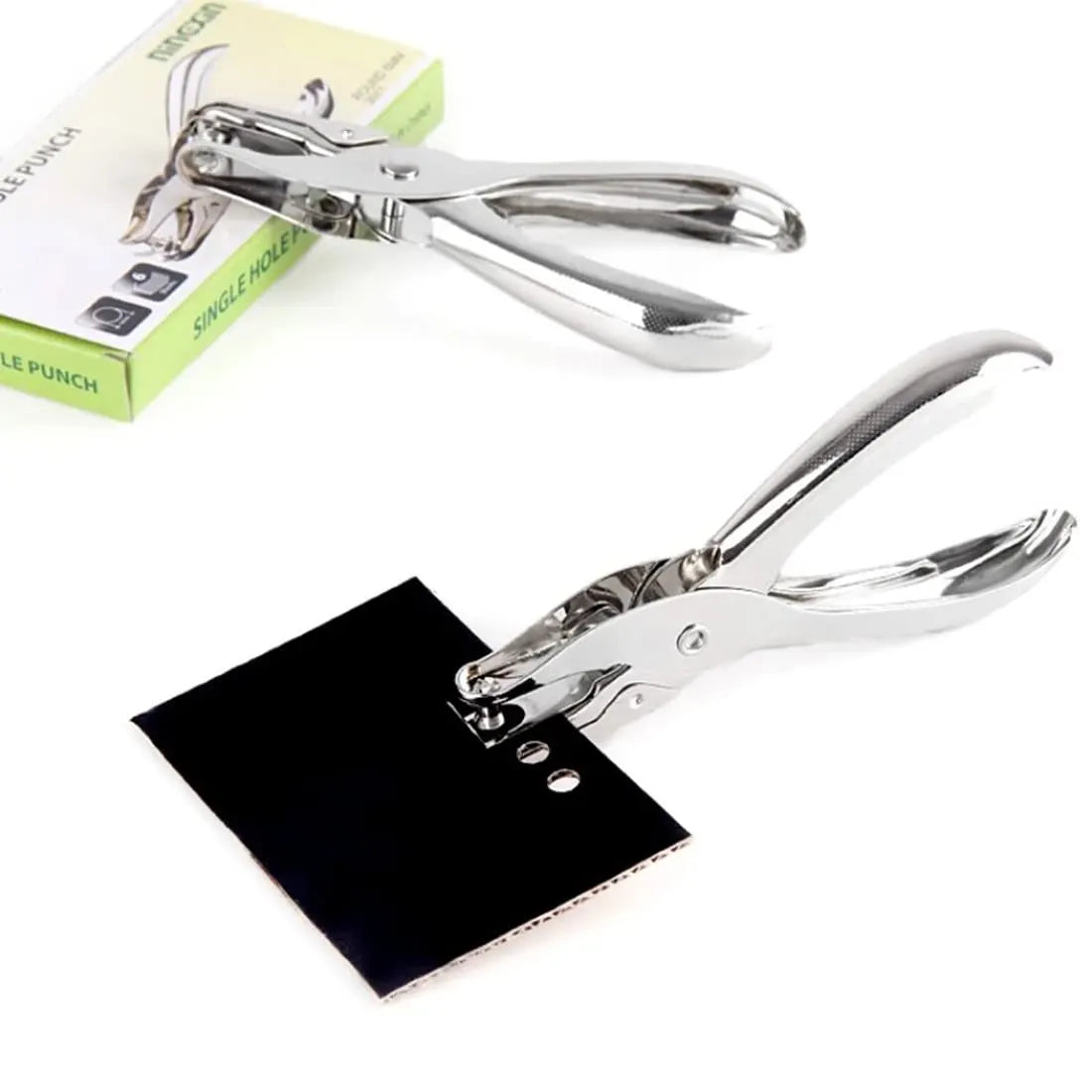 Single Paper Hole Punch Handheld Plier in Stainless Steel Puncher 6mm - Image 7