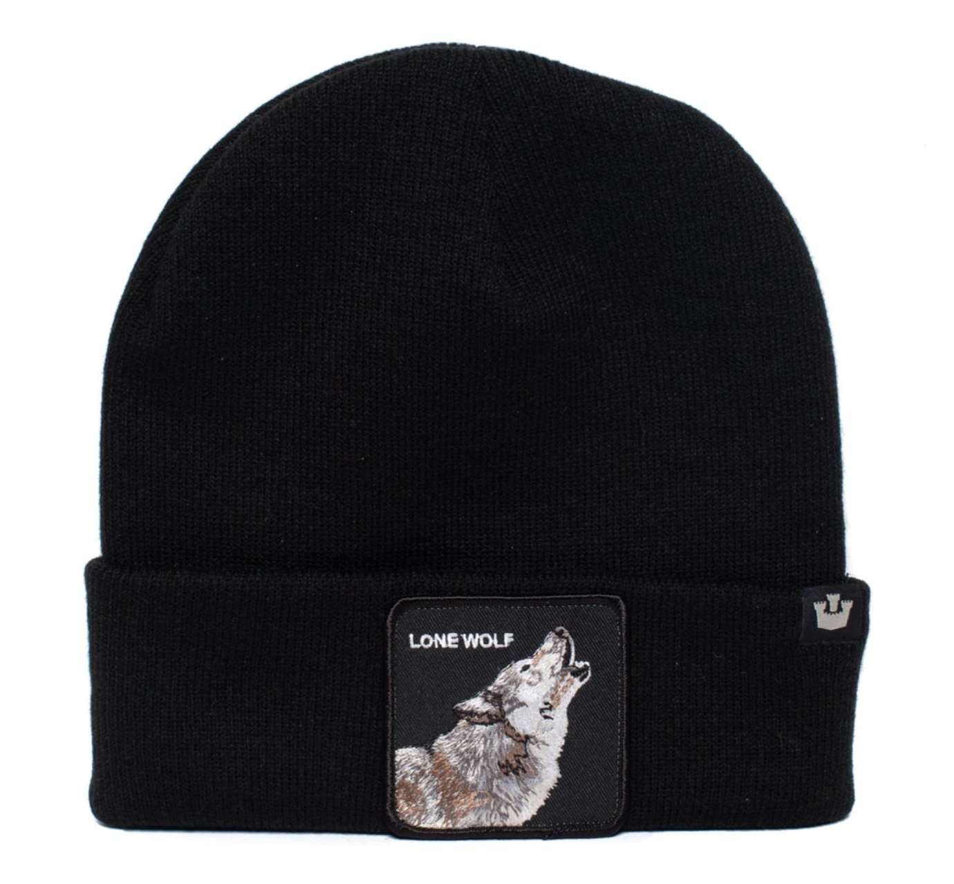 Goorin Lone Wolf Man Beanie Hat Warm Winter Ski Animal Series - Black - Image 2
