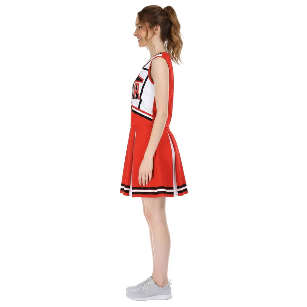 Womens Ladies Cheerleader Costume School Girl Outfit Dress up Cheer Leader Uniform - Image 6