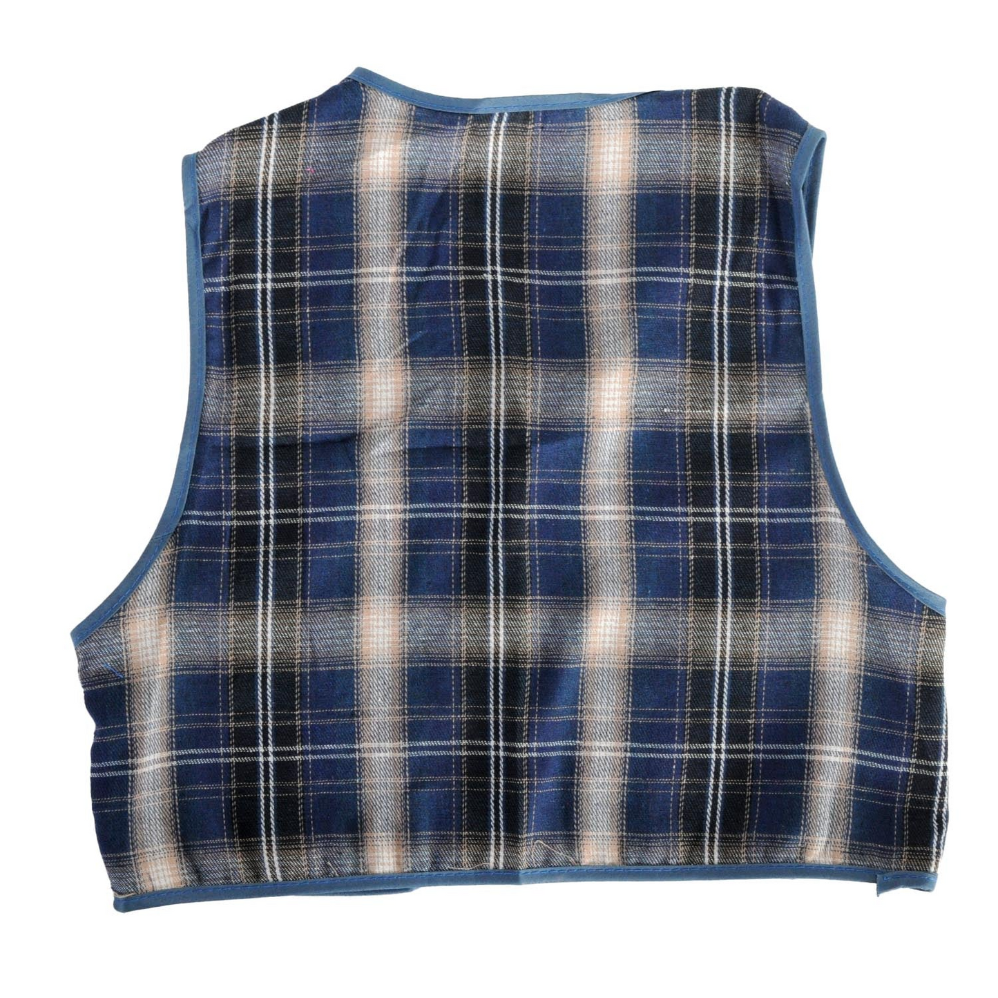 Childrens Blue Checkered Party Costume Vest Boys Kids Victorian, Cowboy or 1920s Style - Image 3