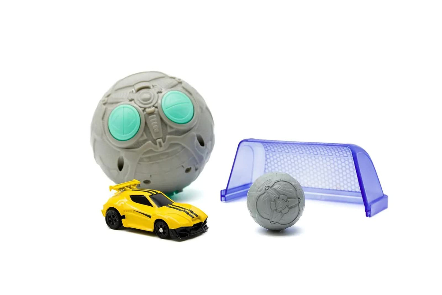 Rocket League Toy Micro RC Takumi Car with Goal 2.4GHz Light Up in Yellow - Image 2