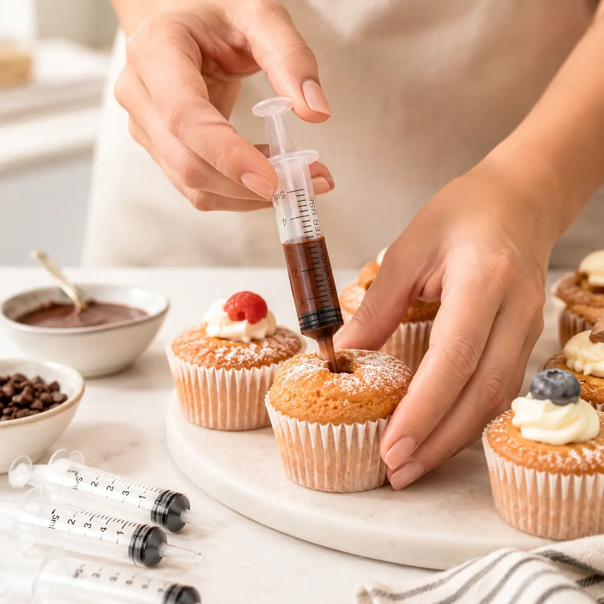 12x 5ml Dessert Syringes Cocktail Cake Party Shooter Crafts - Image 3