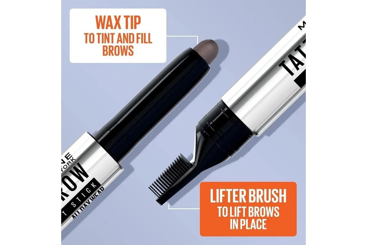 Maybelline Tattoo Studio Brow Lift Stick Waterproof Smudge - 255 Soft Brown - Image 6
