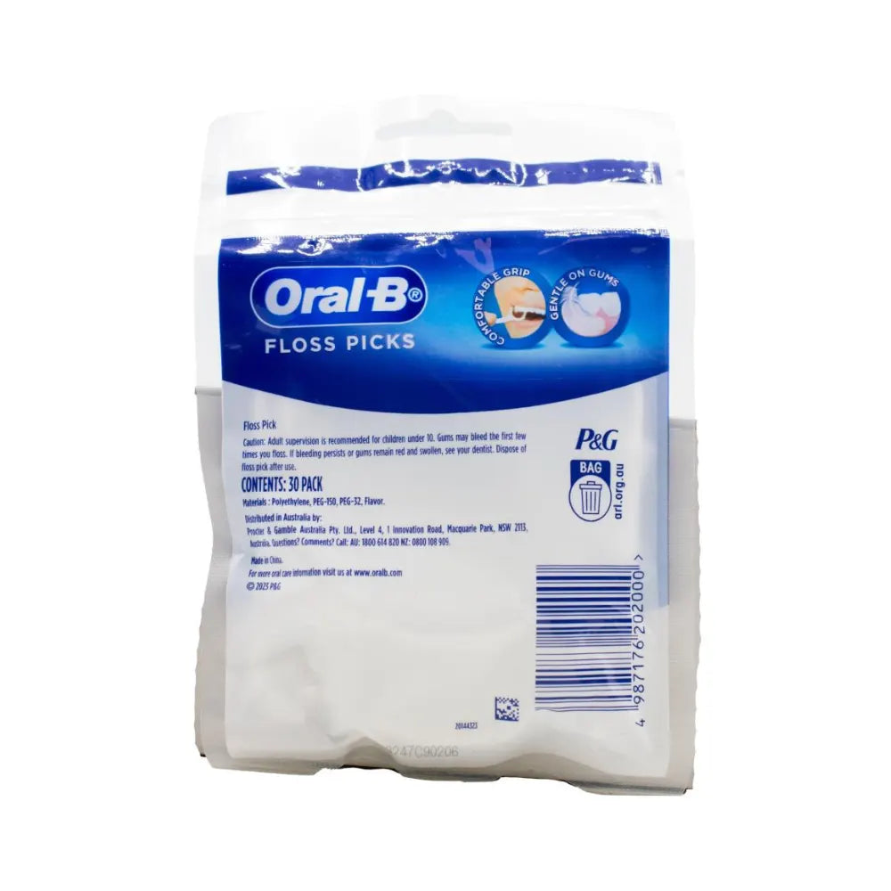 6x Oral B Floss Picks Mint Flavour 30pk - Image 6