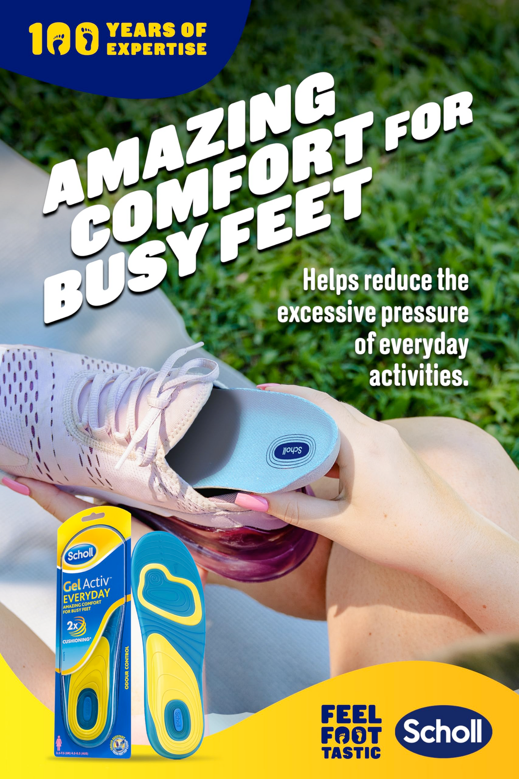 Scholl Gel Activ Insoles Everyday Women with Odour Control - One Size - Image 7