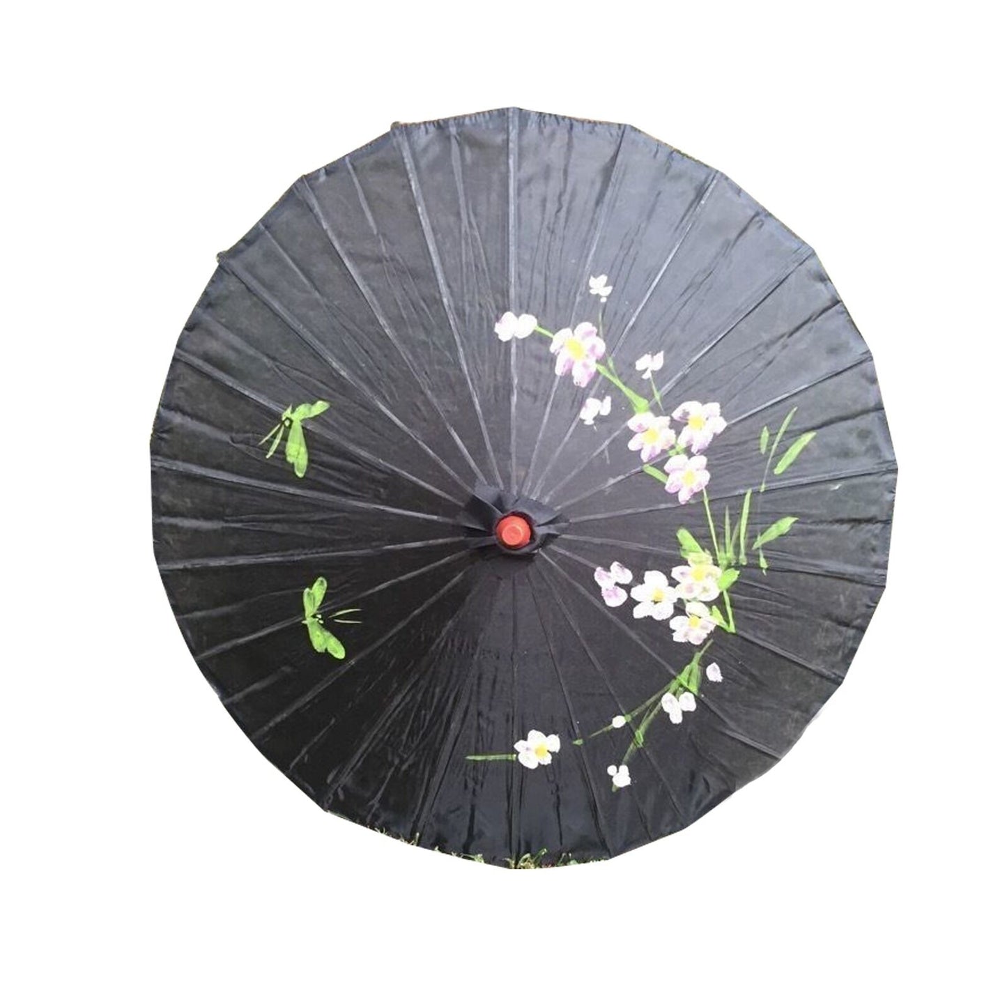 6x PARASOL UMBRELLA Chinese Japanese Bamboo Flower Pattern 80cm Large BULK - Black - Image 4