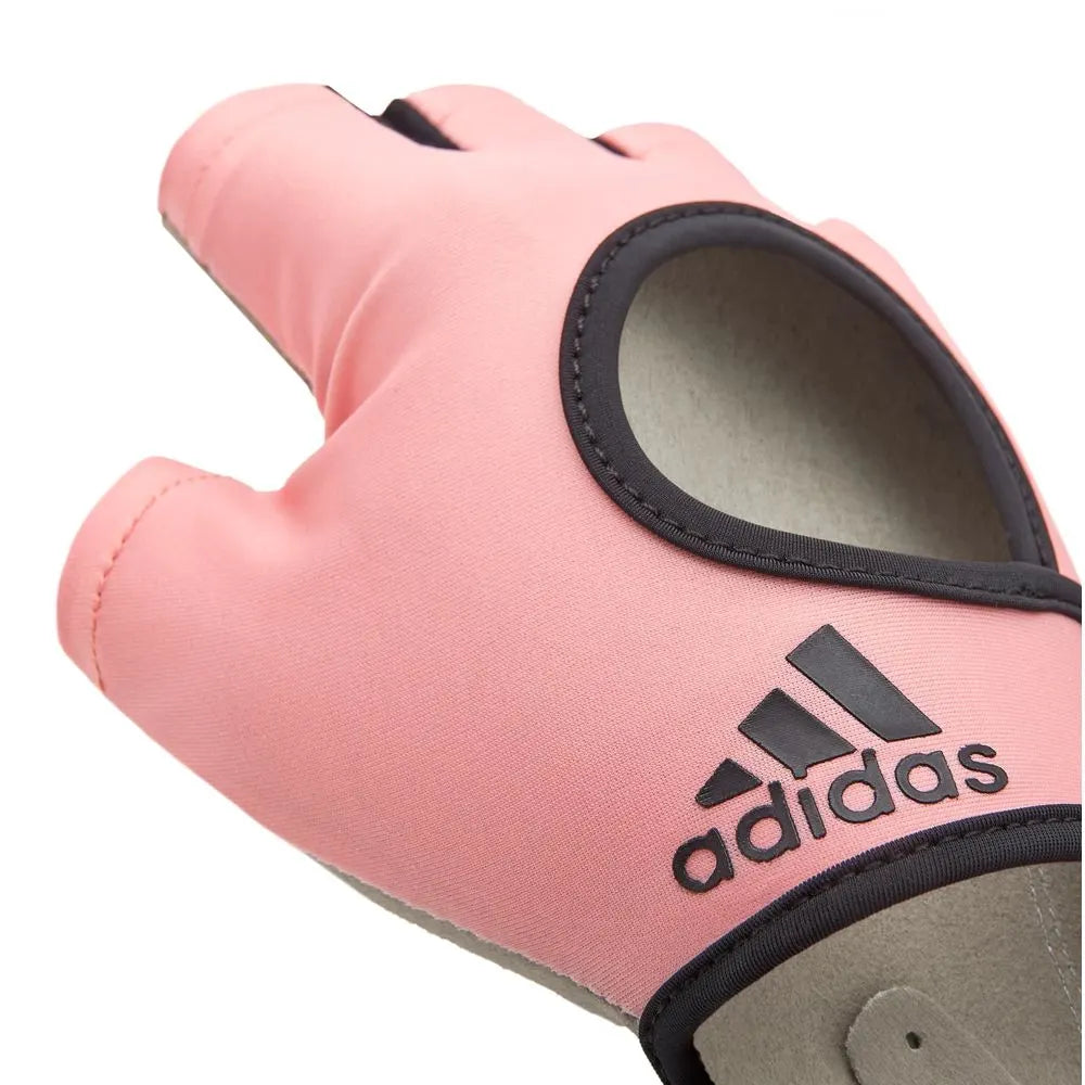 Adidas Womens Essential Gym Gloves Sports Weight Lifting Training - Pink - Image 9