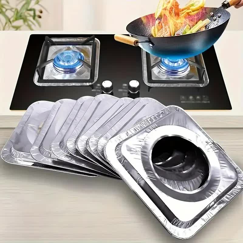 480x Aluminium Disposable Foil Stove Burner Covers Bulk - Square - Image 5